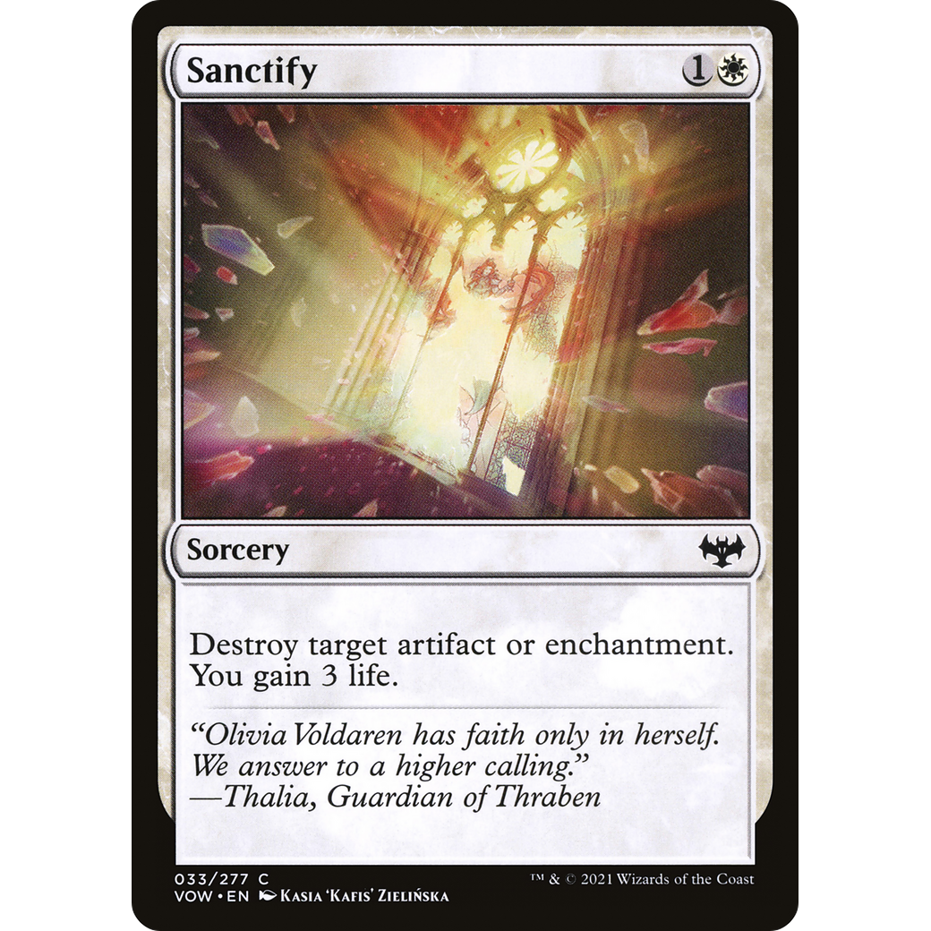Sanctify (VOW-033) - Innistrad: Crimson Vow Foil