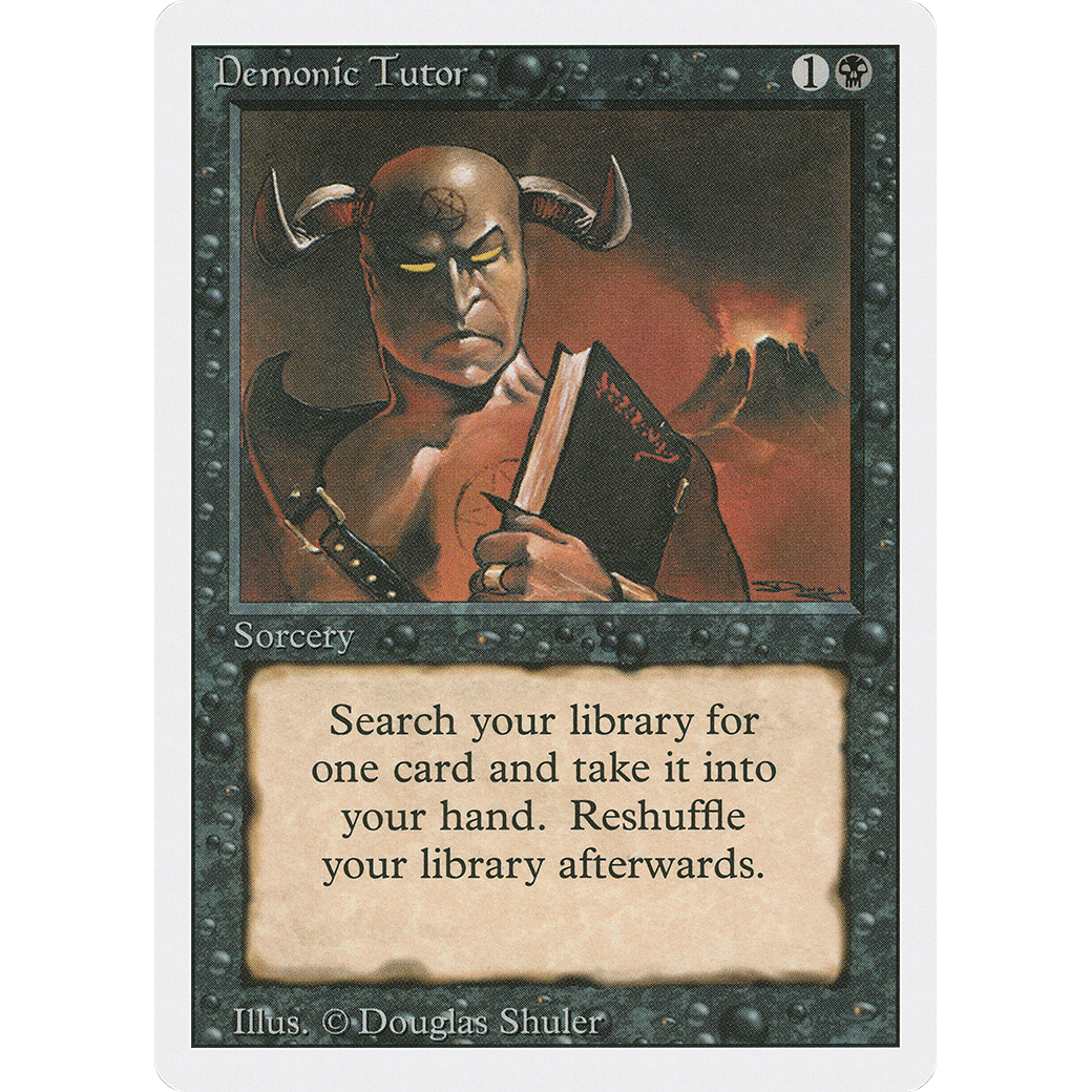 Demonic Tutor (3ED-) - Revised Edition