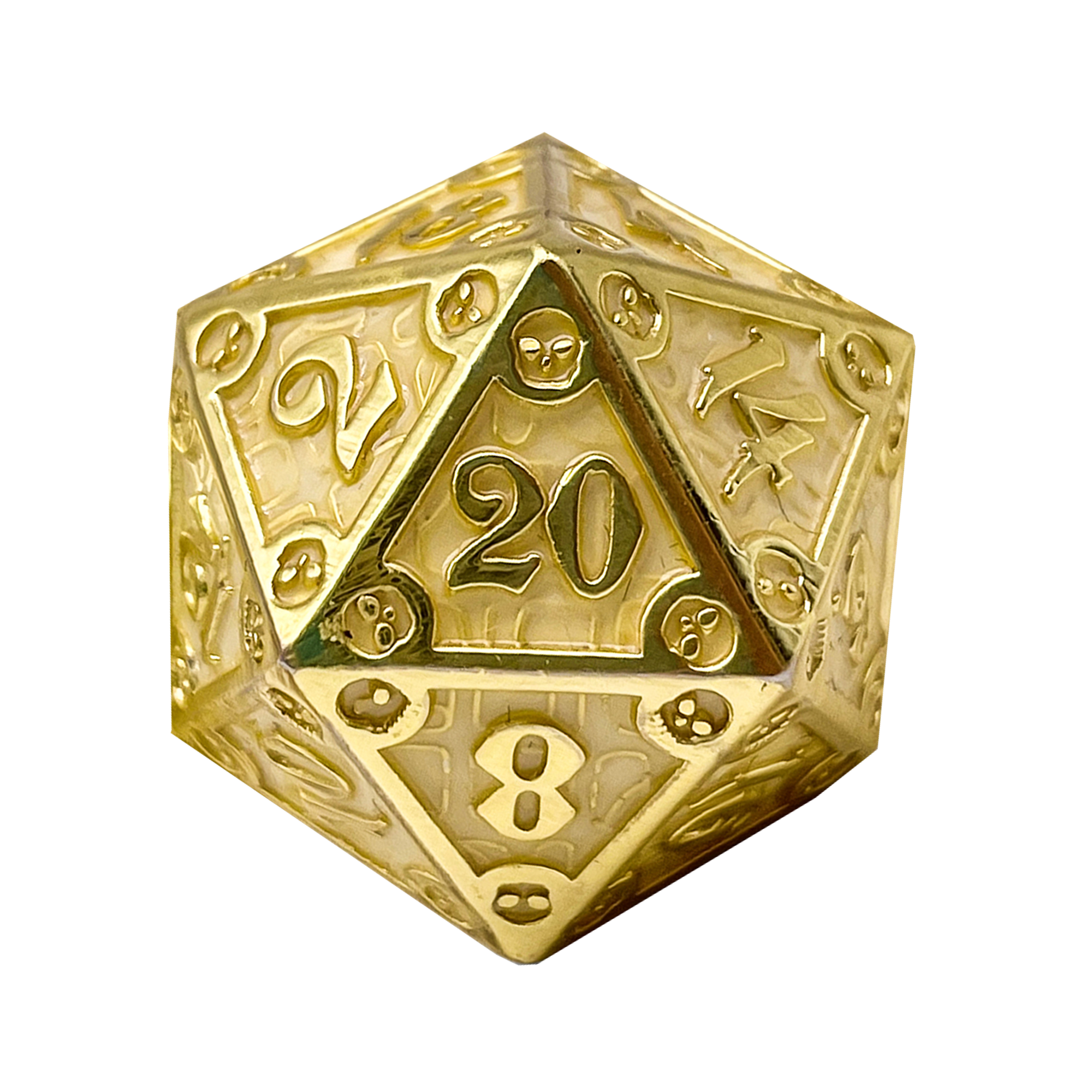 Dungeon Delve Runestones™ - 25mm D20 - Enchanted Parchment