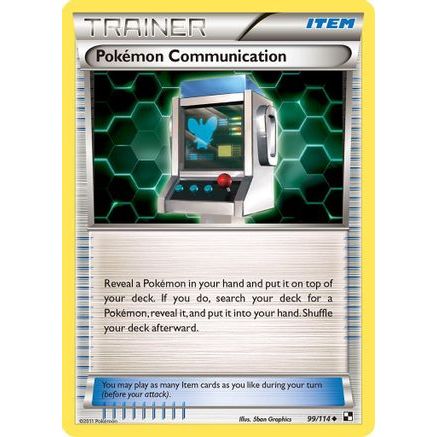 Pokemon Communication 99/114 - Black and White Reverse Holofoil