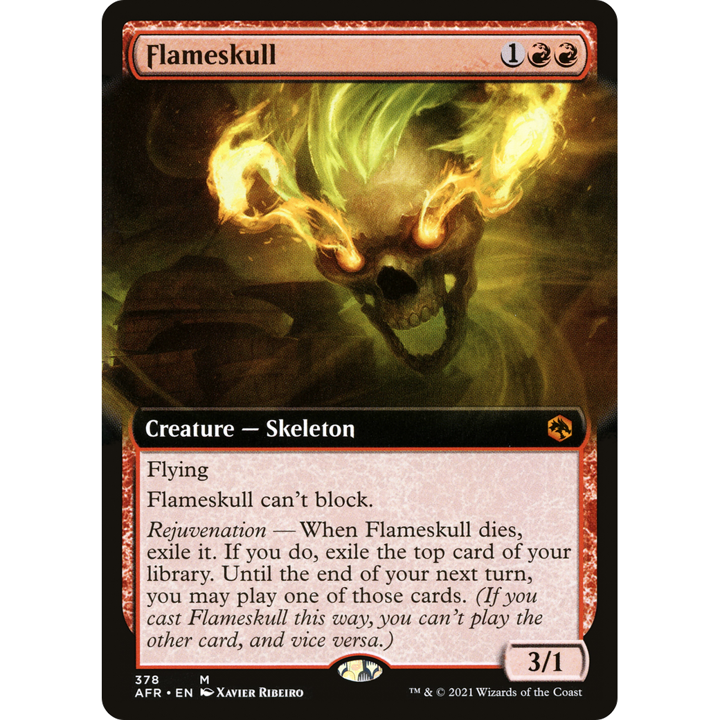 Flameskull (Extended Art) (AFR-378) - Adventures in the Forgotten Realms: (Extended Art)