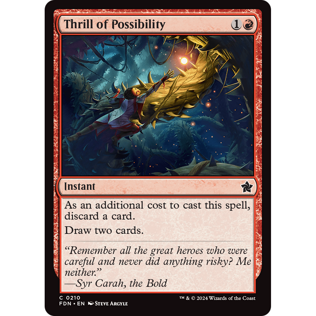 Thrill of Possibility (FDN-210) - Foundations Foil