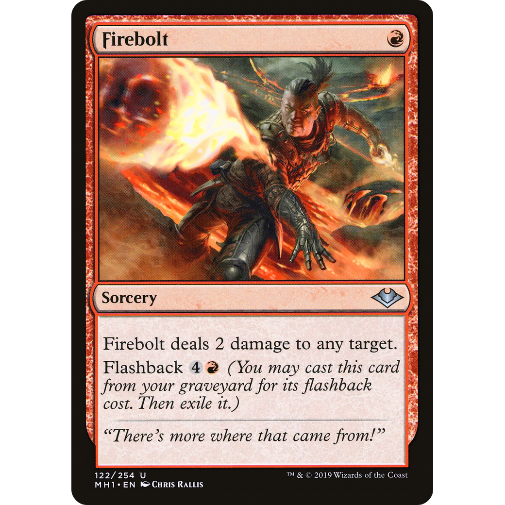 Firebolt (MH1-122) - Modern Horizons Foil
