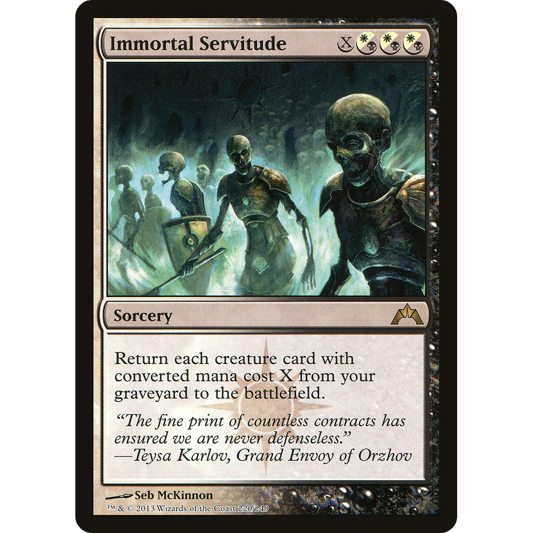 Immortal Servitude (GTC-220) - Gatecrash