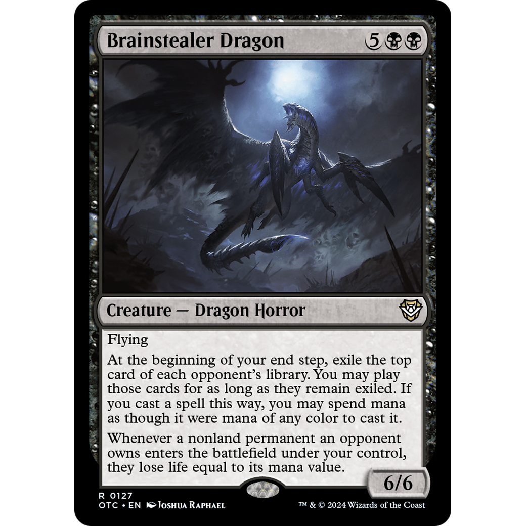 Brainstealer Dragon (OTC-127) - Outlaws of Thunder Junction Commander