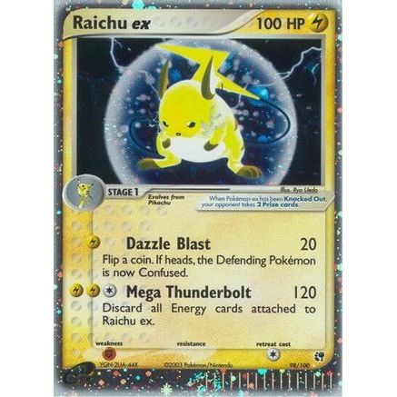 Raichu ex 98/100 - Sandstorm Holofoil