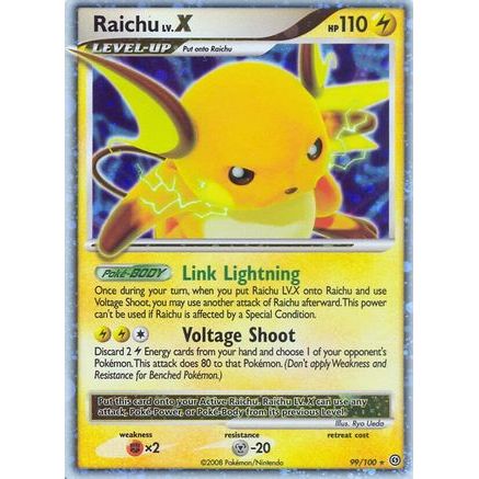 Raichu LV.X 99/100 - Stormfront Holofoil