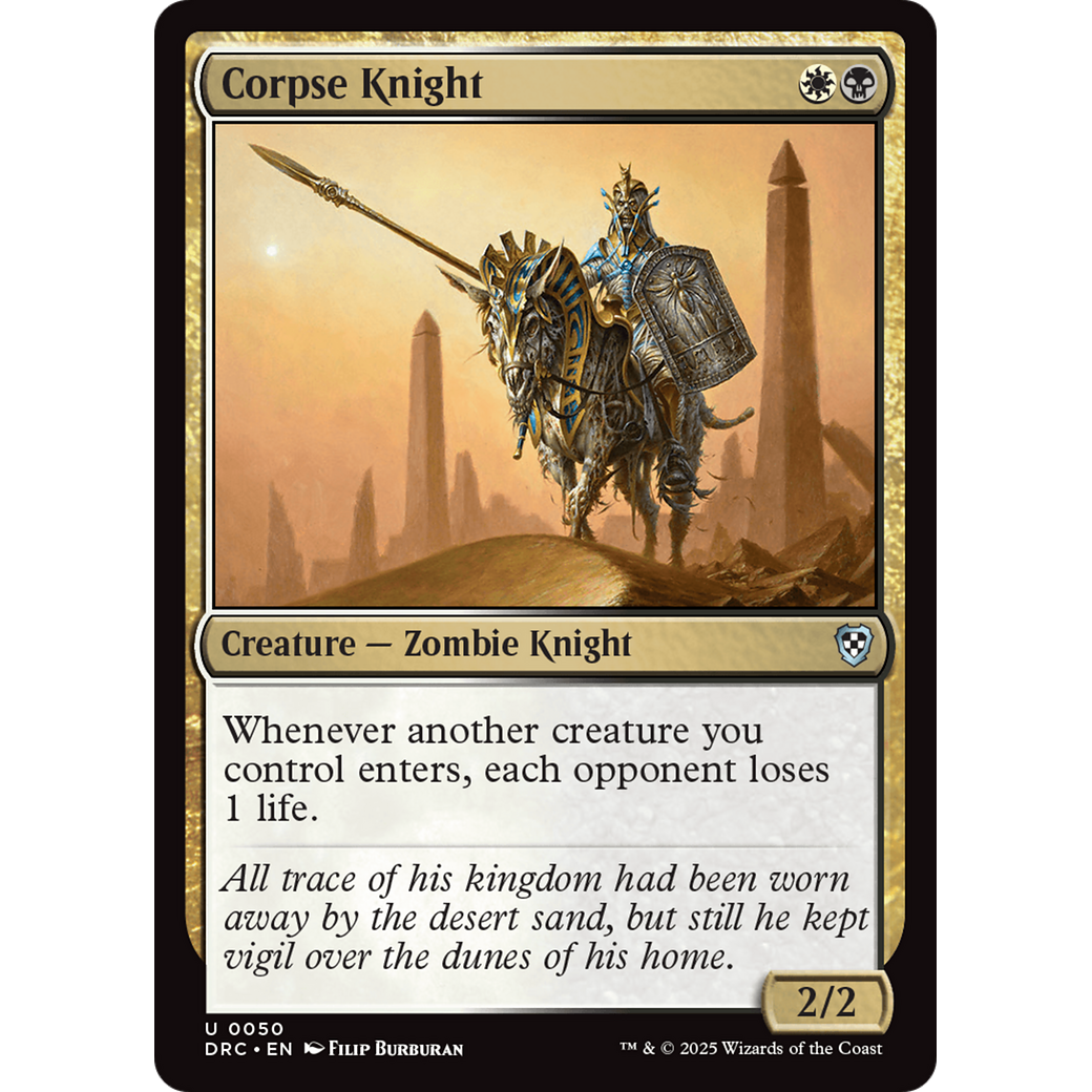 Corpse Knight (DRC-050) - Commander: Aetherdrift