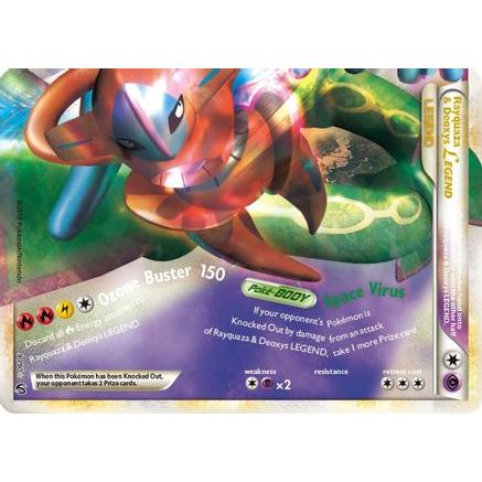 Rayquaza & Deoxys Legend (Bottom) 90/90 - Undaunted Holofoil