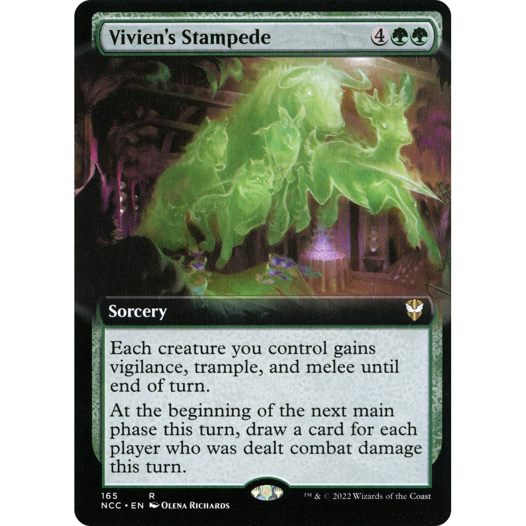 Vivien's Stampede (Extended Art) (NCC-165) - New Capenna Commander: (Extended Art)