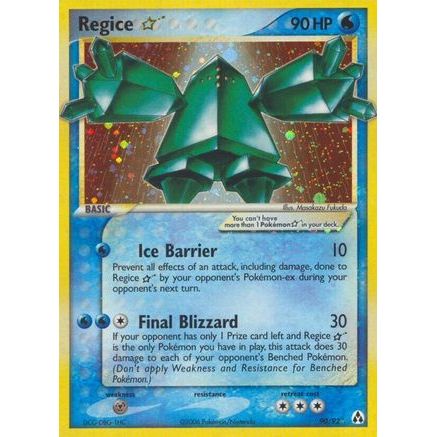 Regice Star 90/92 - Legend Maker Holofoil