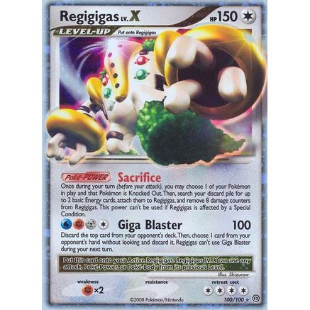 Regigigas LV.X 100/100 - Stormfront Holofoil