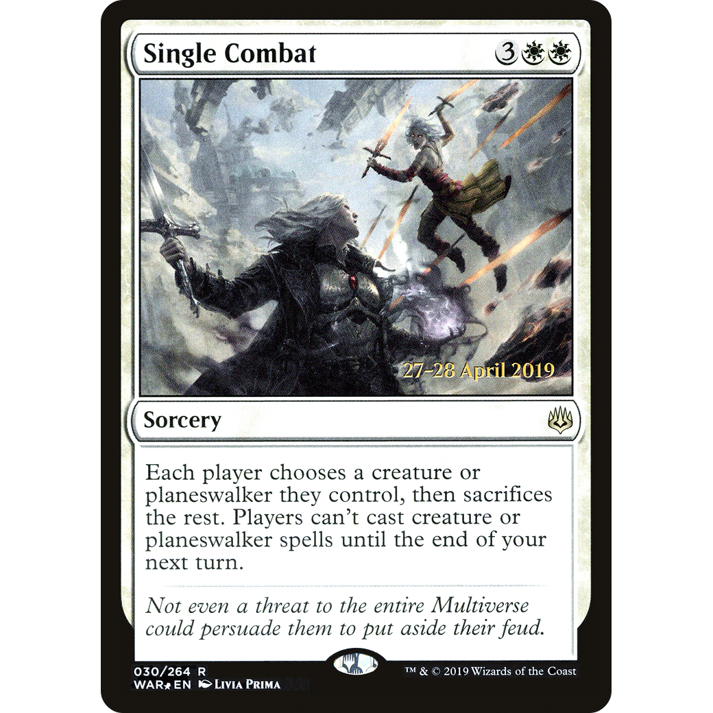 Single Combat (PRE-030) - War of the Spark Promos Foil