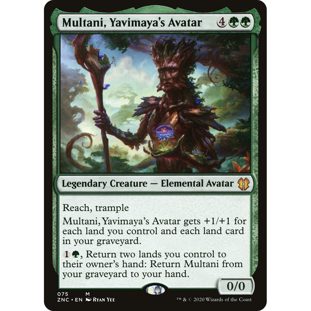 Multani, Yavimaya's Avatar (ZNC-075) - Zendikar Rising Commander