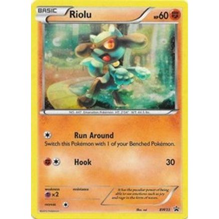 Riolu - BW33 (Cosmos Holo) BW33 - Black and White Promos Holofoil