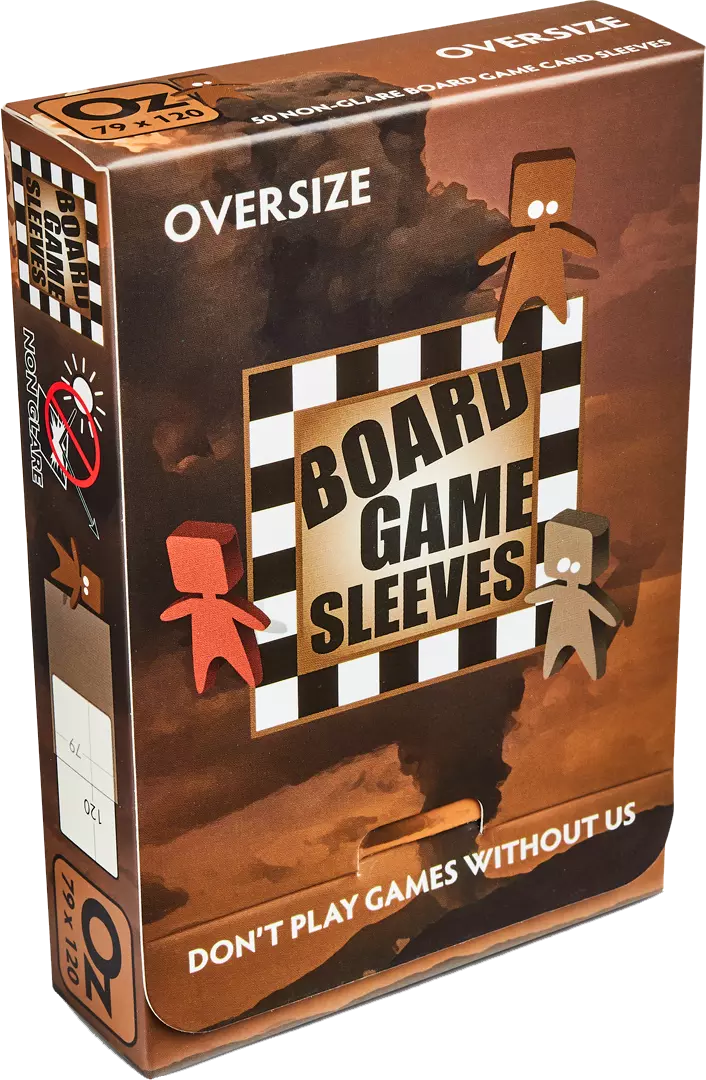 Oversize Clear 50ct Non-Glare Board Game Sleeves