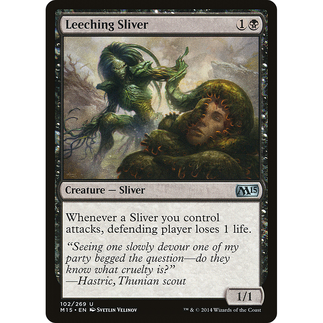 Leeching Sliver (M15-102) - Magic 2015 Foil