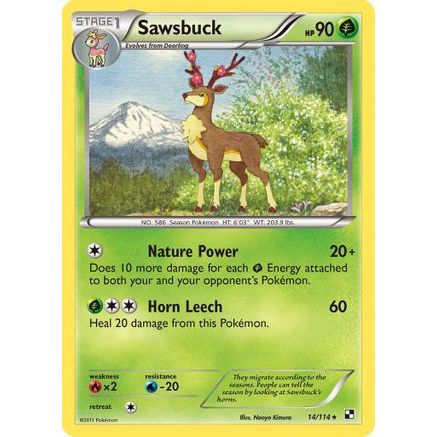 Sawsbuck 14/114 - Black and White