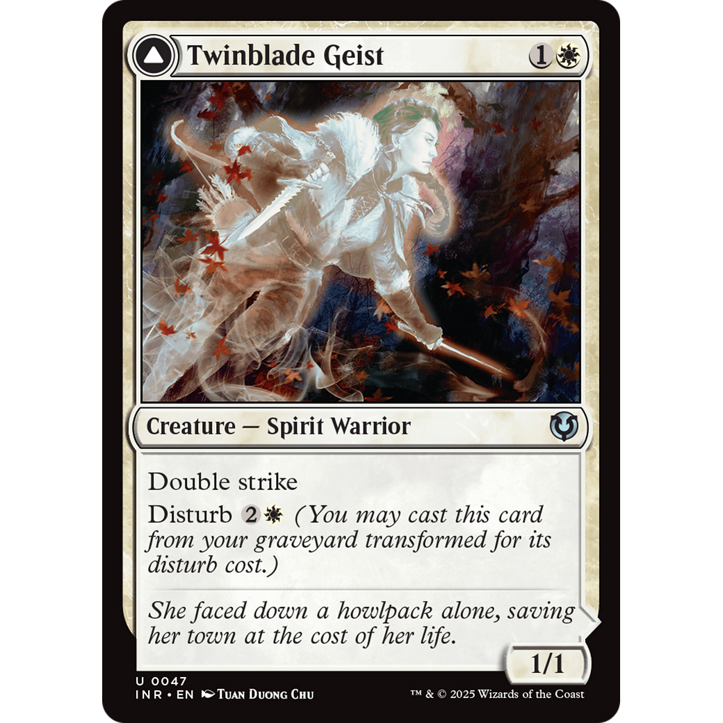 Twinblade Geist // Twinblade Invocation (INR-047) - Innistrad Remastered: (enchantment) Foil