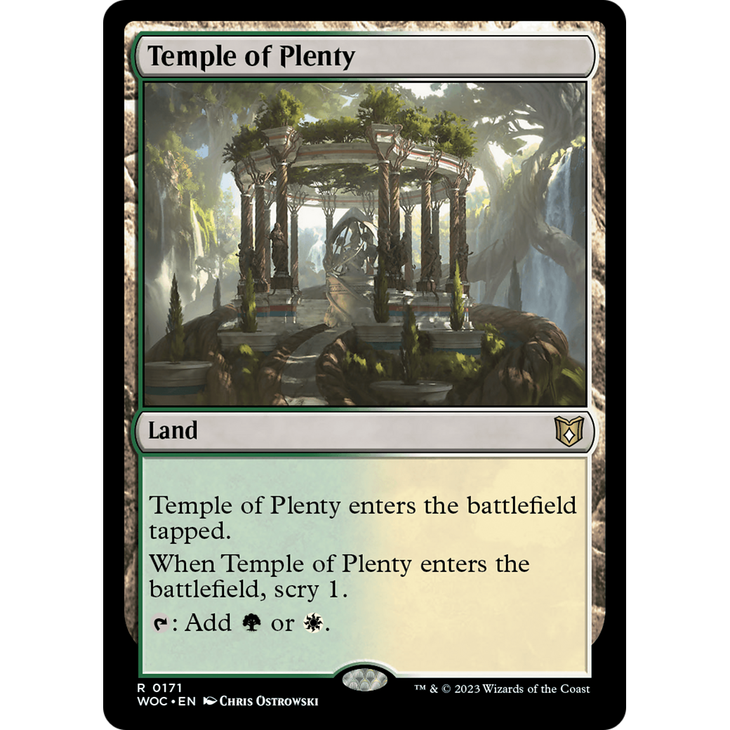 Temple of Plenty (WOC-171) - Wilds of Eldraine Commander