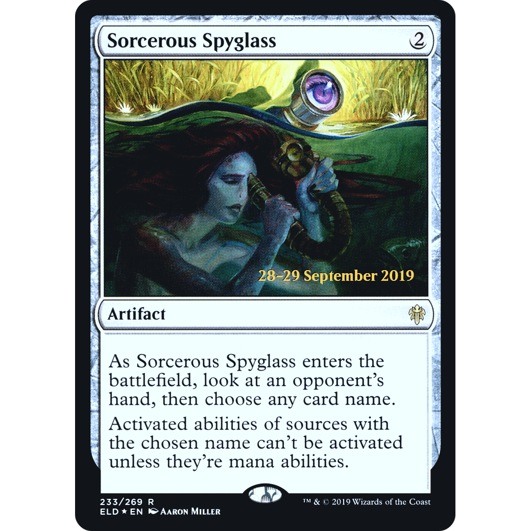 Sorcerous Spyglass (ELD) (PRE-233) - Throne of Eldraine Promos Foil