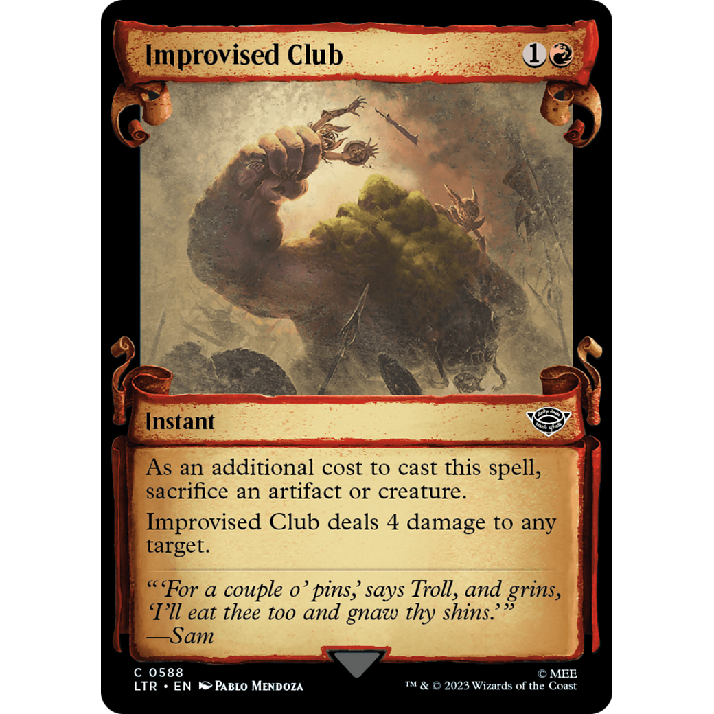 Improvised Club (LTR-588) - The Lord of the Rings: Tales of Middle-earth: (Showcase)