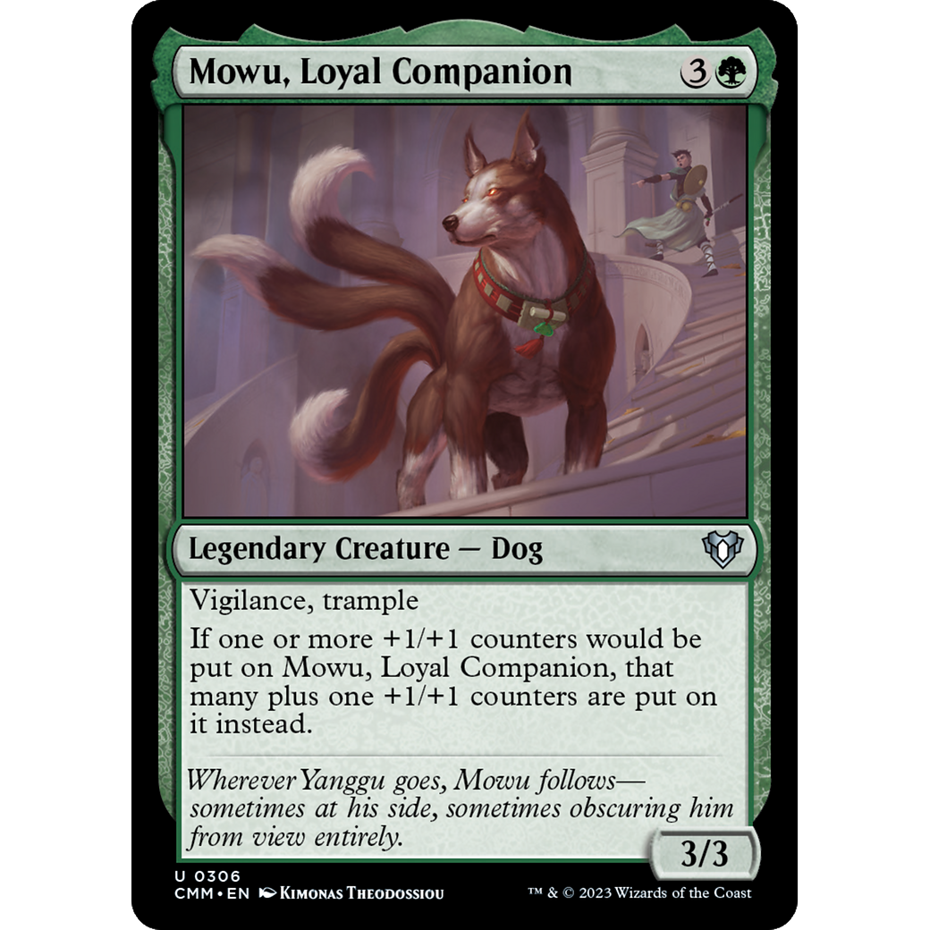 Mowu, Loyal Companion (CMM-306) - Commander Masters Foil