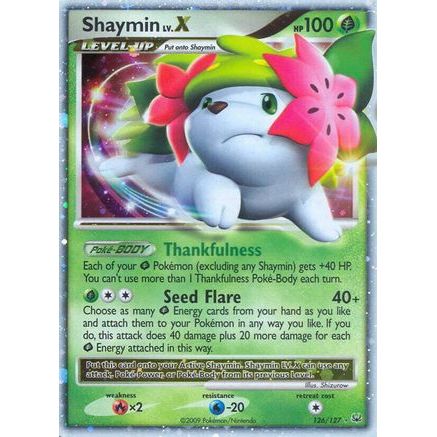 Shaymin Lv.X (Land Forme) 126/127 - Platinum Holofoil