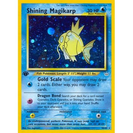 Shining Magikarp 66/64 - Neo Revelation 1st Edition Holofoil