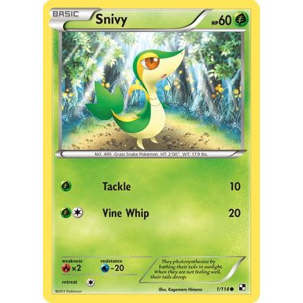 Snivy (1) 1/114 - Black and White
