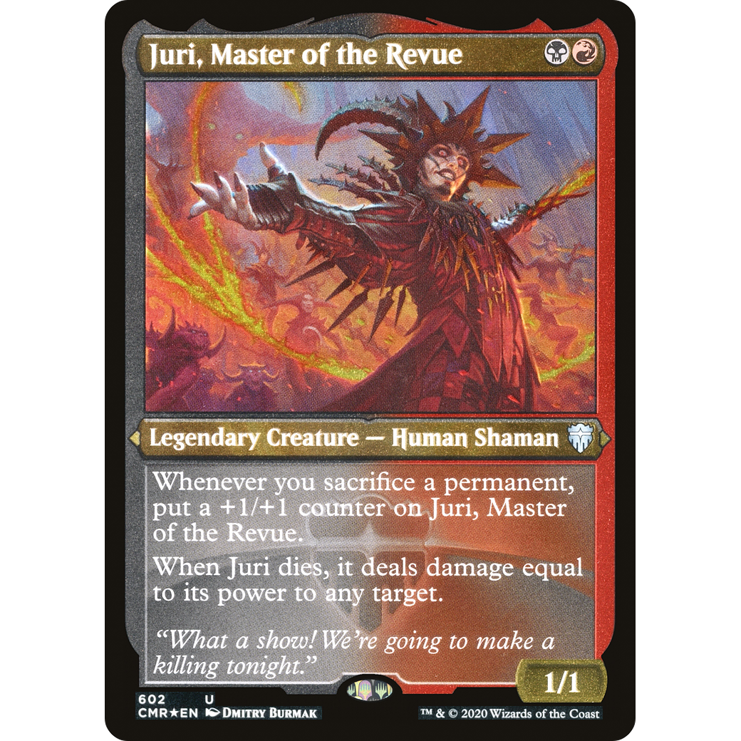 Juri, Master of the Revue (Foil Etched) (CMR-602) - Commander Legends Foil
