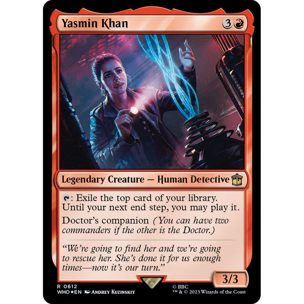 Yasmin Khan (Surge Foil) (WHO-612) - Doctor Who Foil