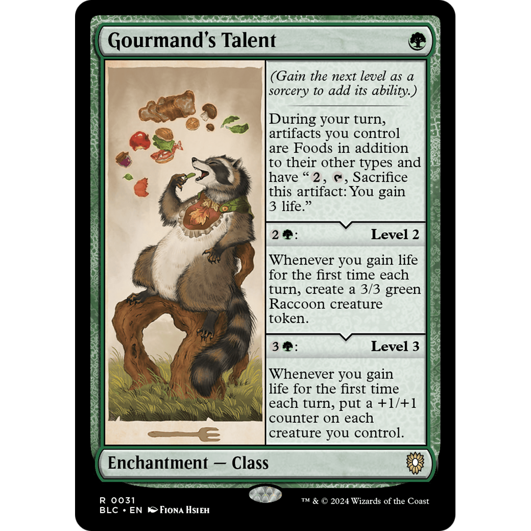 Gourmand's Talent (BLC-031) - Bloomburrow Commander