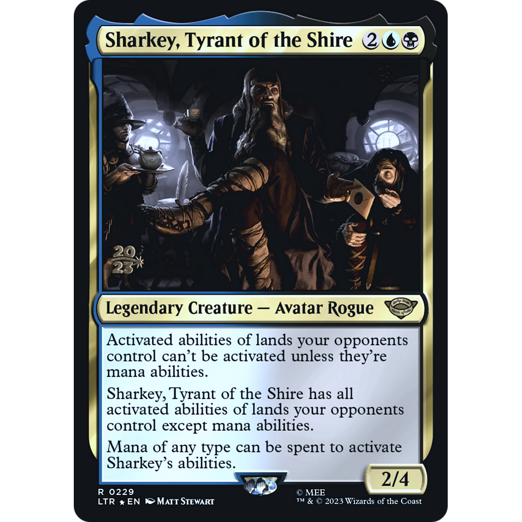 Sharkey, Tyrant of the Shire (PRE-229S) - Tales of Middle-earth Promos Foil