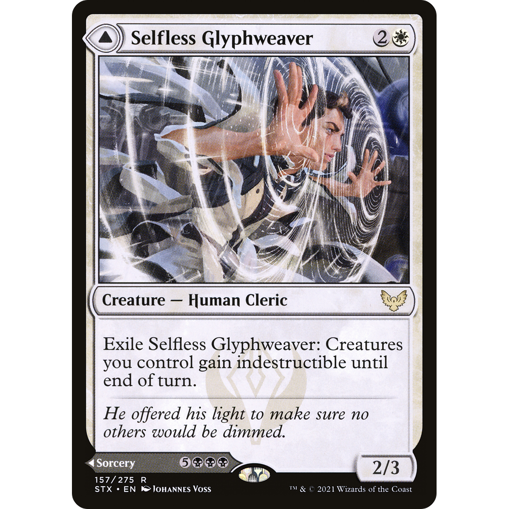 Selfless Glyphweaver (STX-157) - Strixhaven: School of Mages Foil