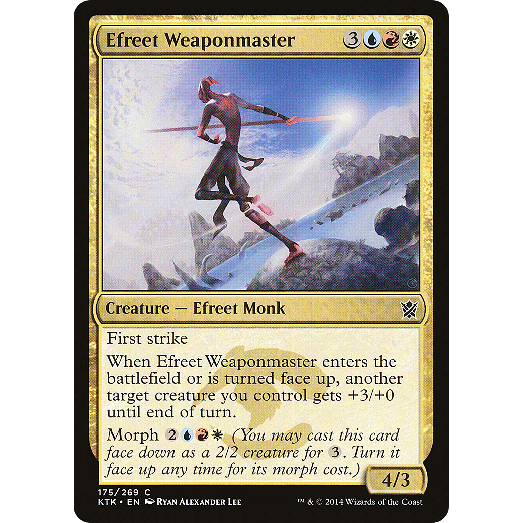 Efreet Weaponmaster (KTK-175) - Khans of Tarkir Foil