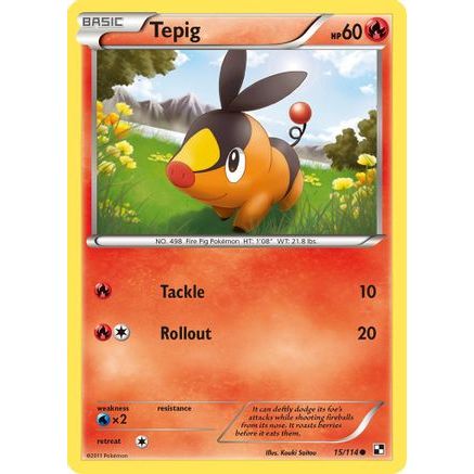 Tepig (15) 15/114 - Black and White