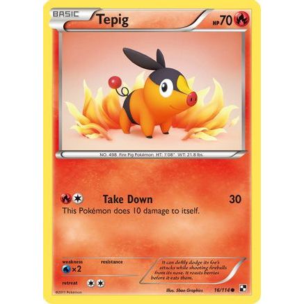 Tepig (16) 16/114 - Black and White