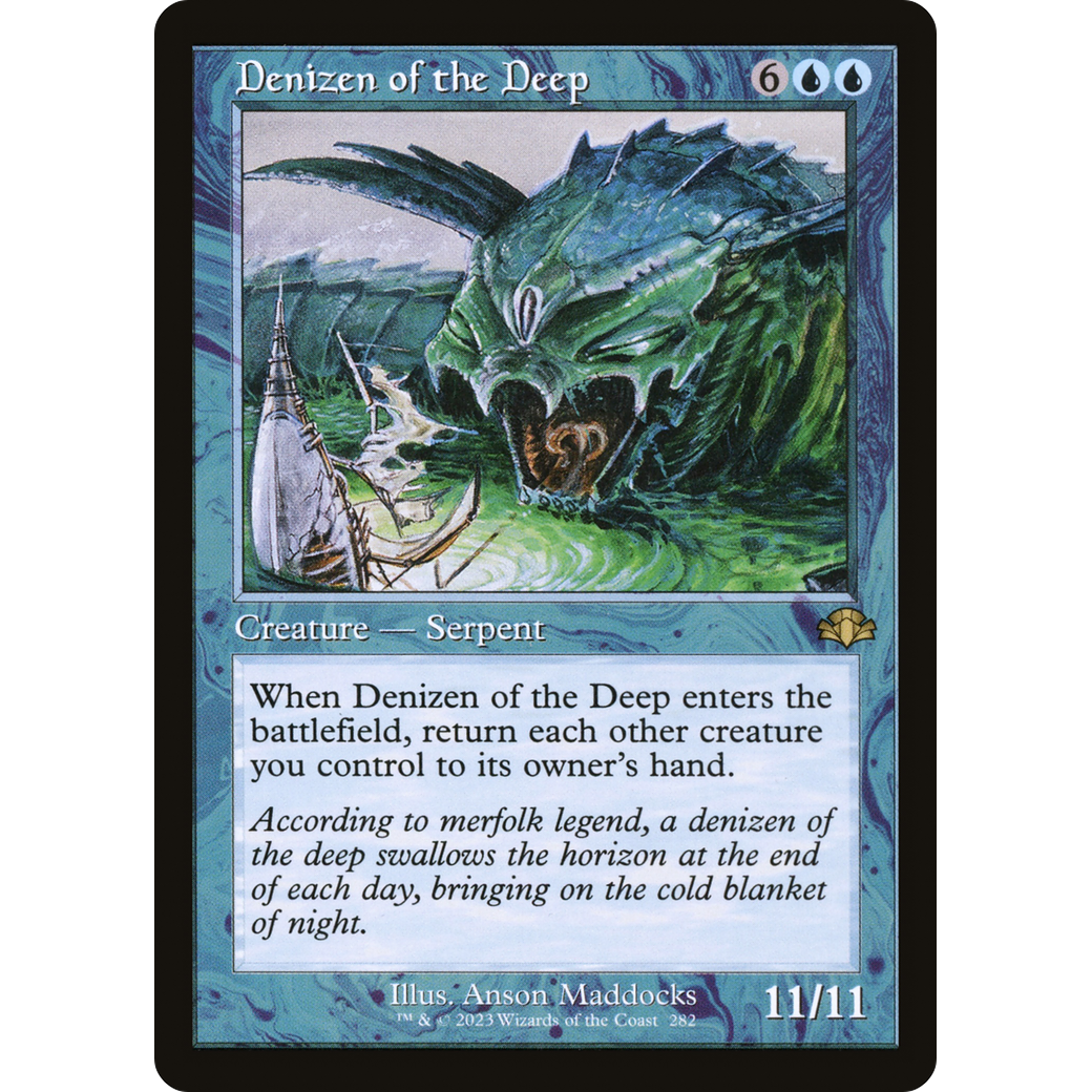 Denizen of the Deep (Retro Frame) (DMR-282) - Dominaria Remastered Foil