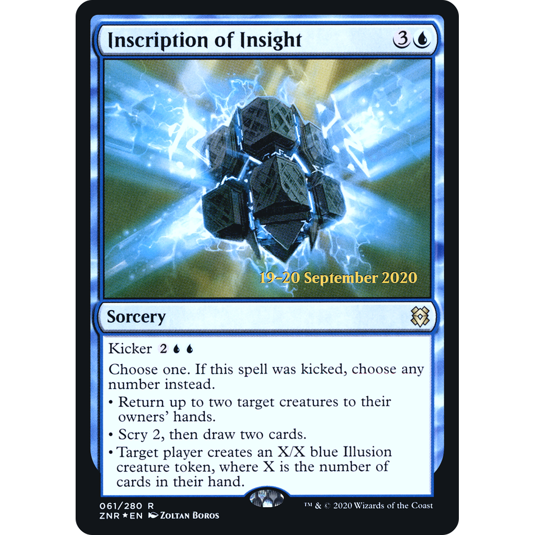 Inscription of Insight (PRE-061) - Zendikar Rising Promos Foil