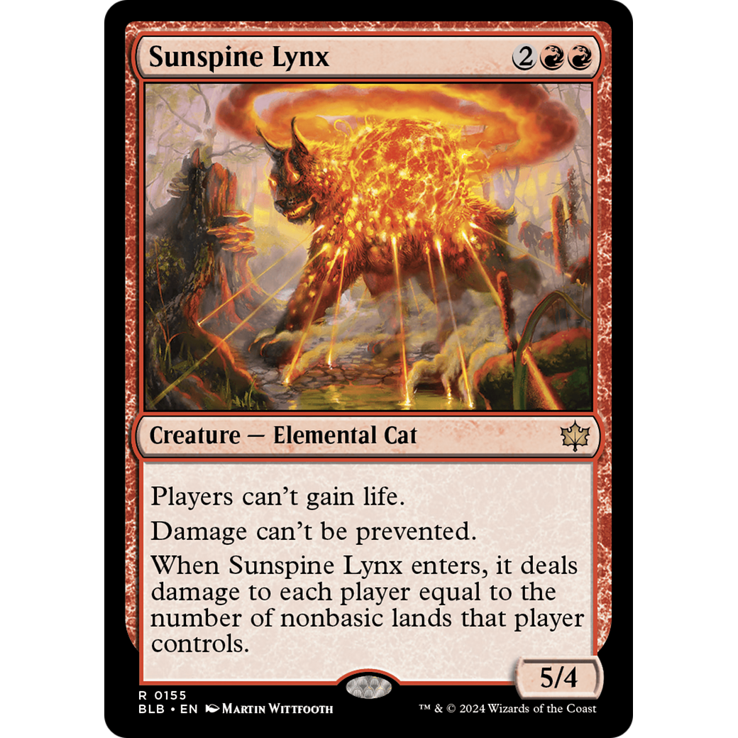Sunspine Lynx (BLB-155) - Bloomburrow Foil
