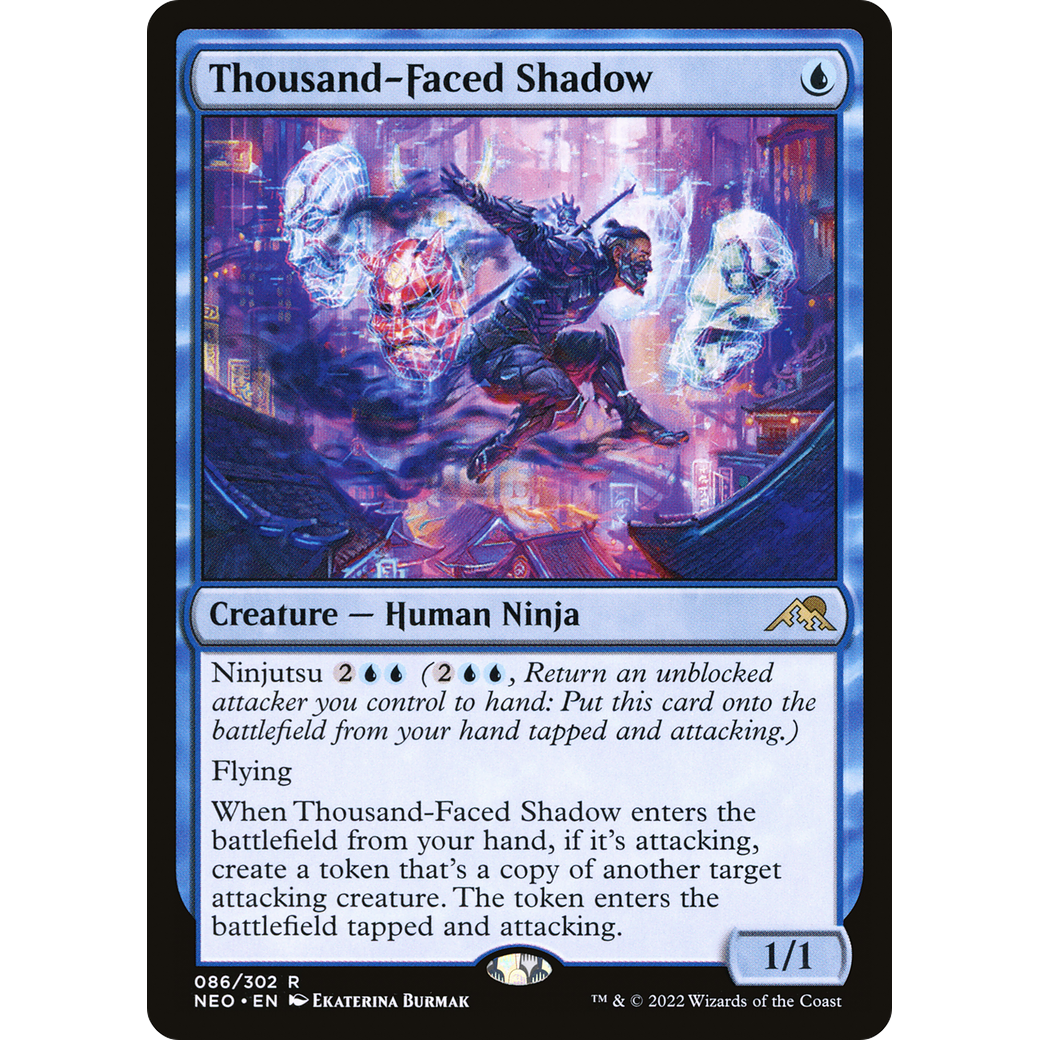 Thousand-Faced Shadow (NEO-086) - Kamigawa: Neon Dynasty
