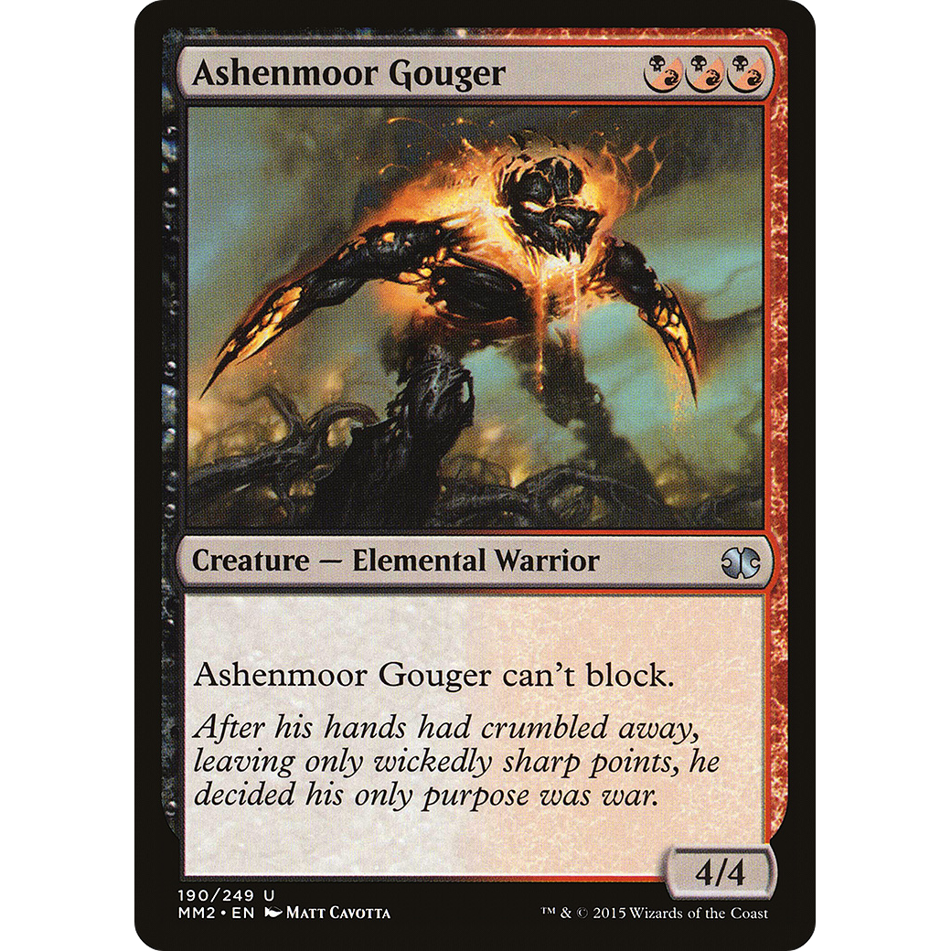 Ashenmoor Gouger (MM2-190) - Modern Masters 2015 Foil