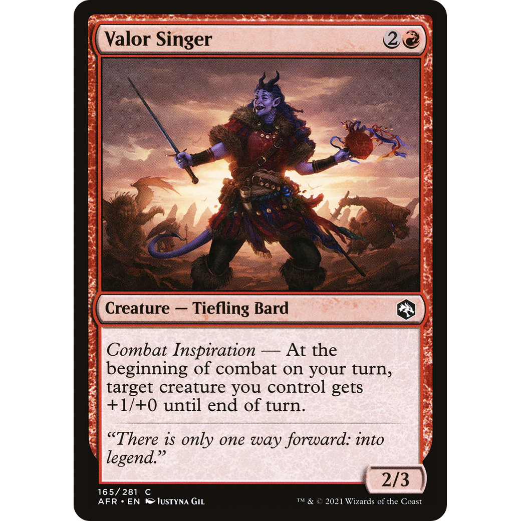 Valor Singer (AFR-165) - Adventures in the Forgotten Realms