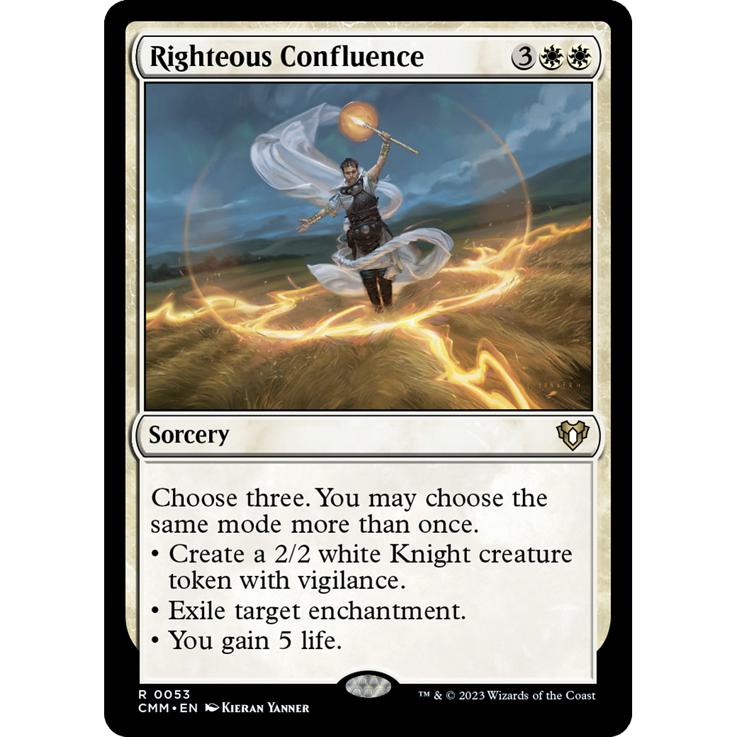 Righteous Confluence (CMM-053) - Commander Masters Foil