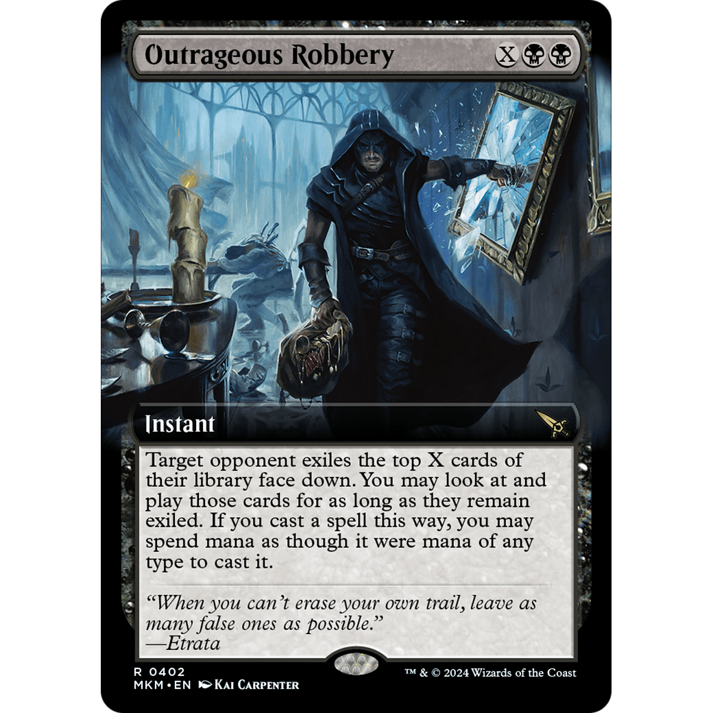 Outrageous Robbery (MKM-402) - Murders at Karlov Manor: (Extended Art) Foil