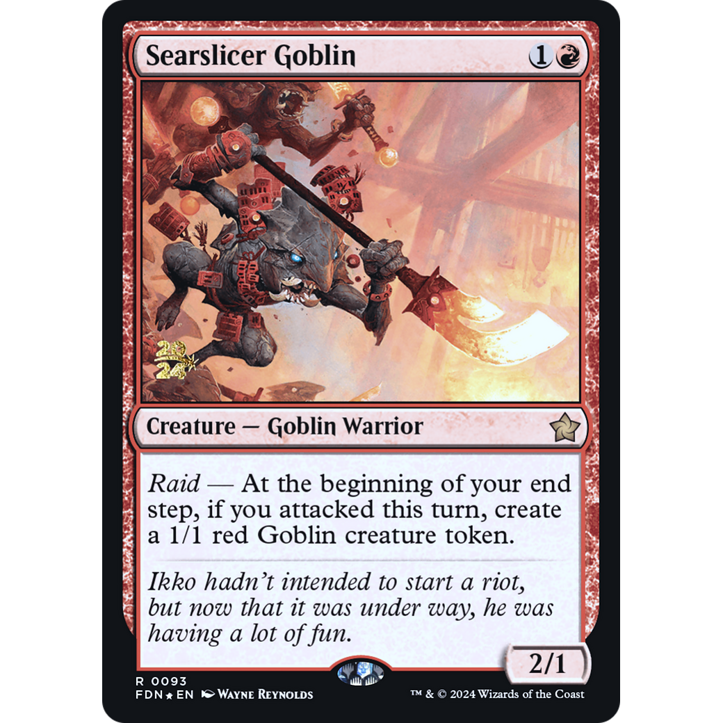 Searslicer Goblin (PRE-93S) - Foundations Promos Foil