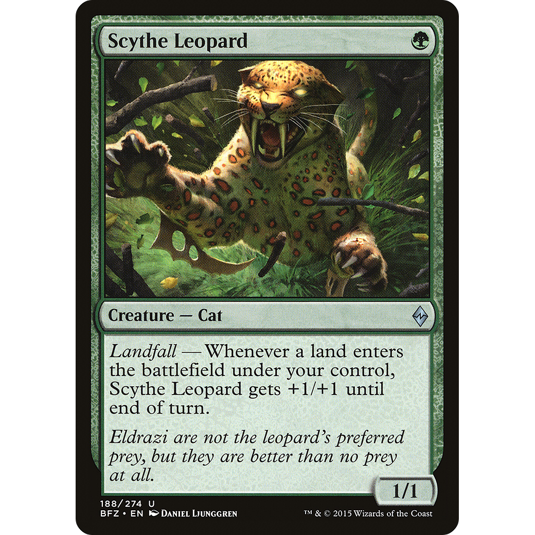 Scythe Leopard (BFZ-188) - Battle for Zendikar Foil