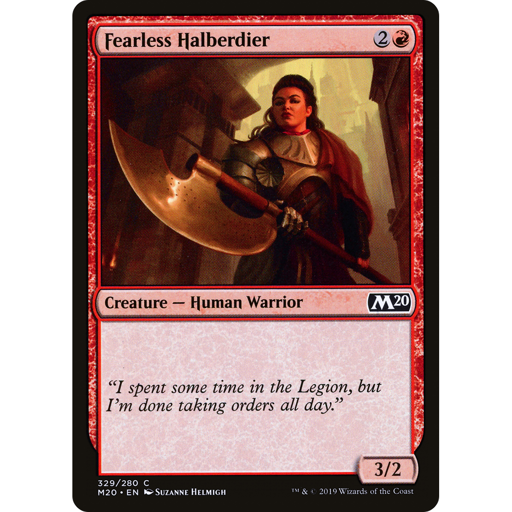 Fearless Halberdier (M20-329) - Core Set 2020