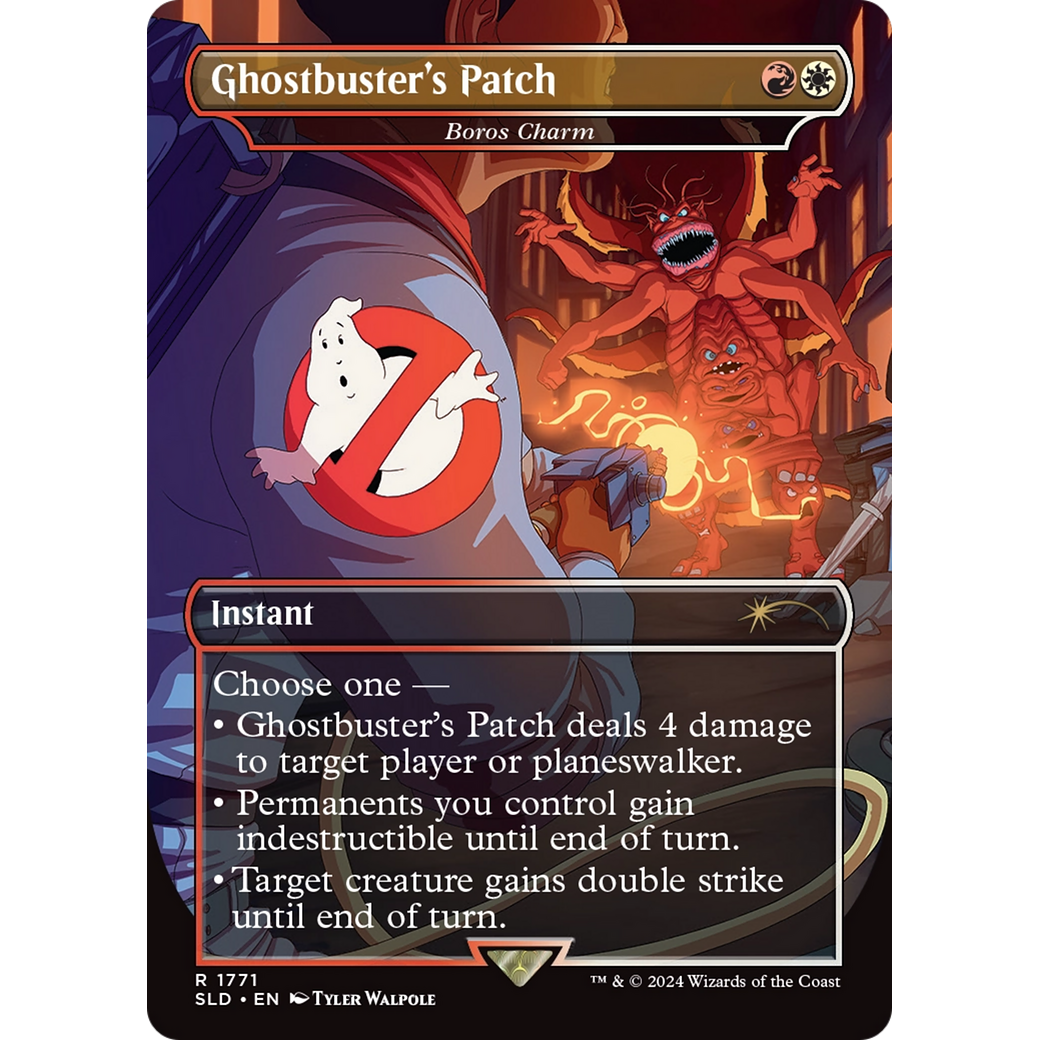 Ghostbuster's Patch - Boros Charm (SLD-1771) - Secret Lair Drop / Ghostbuster's Patch (Borderless)
